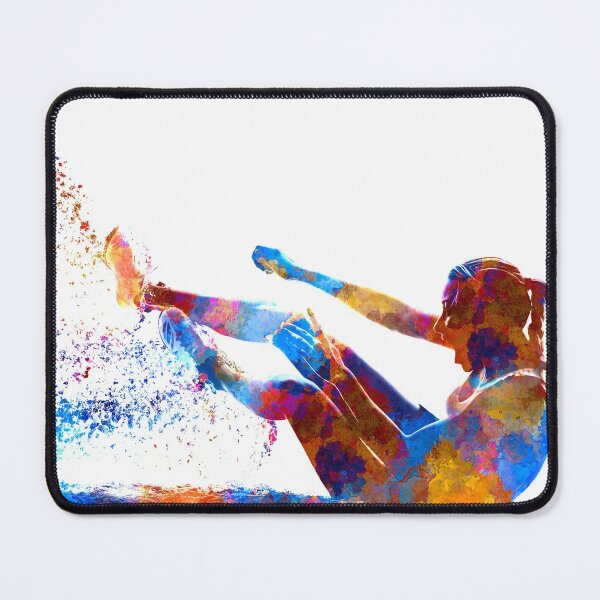 Item preview, Long jump in watercolor designed and sold by paulrommer.
