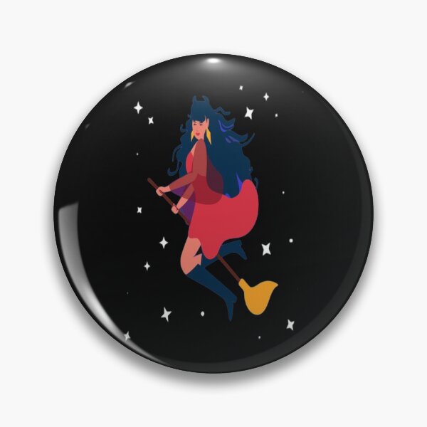 Item preview, Yes I Can Drive a Stick Hallowen witch flies on a broom across the sky sticker and classic T-SHIRT  designed and sold by angel1818.