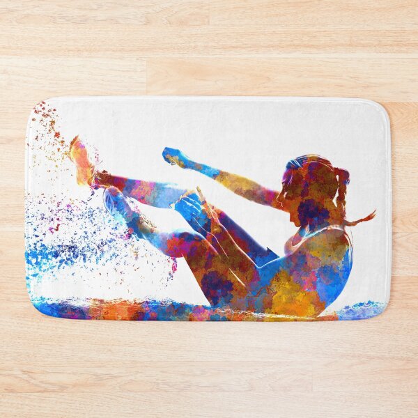 Item preview, Long jump in watercolor designed and sold by paulrommer.