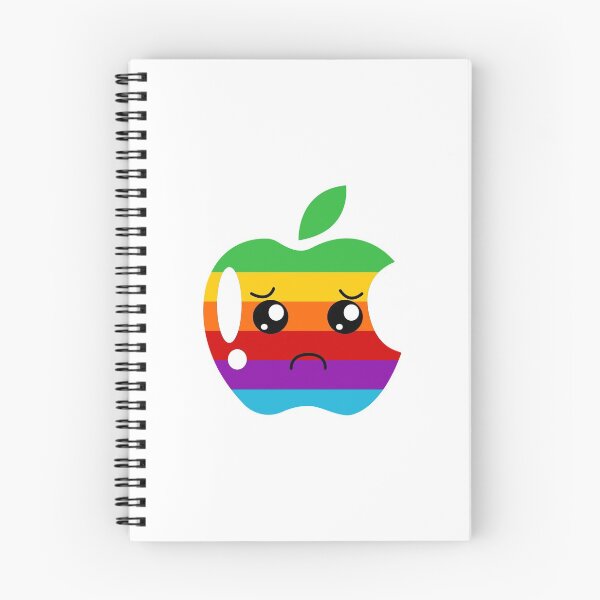 Item preview, Kawaii Retro Sad Apple Rainbow designed and sold by DAFIN.