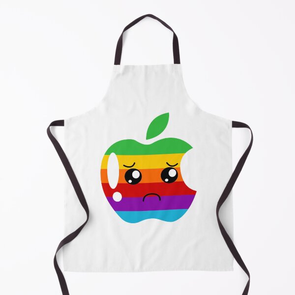 Item preview, Kawaii Retro Sad Apple Rainbow designed and sold by DAFIN.