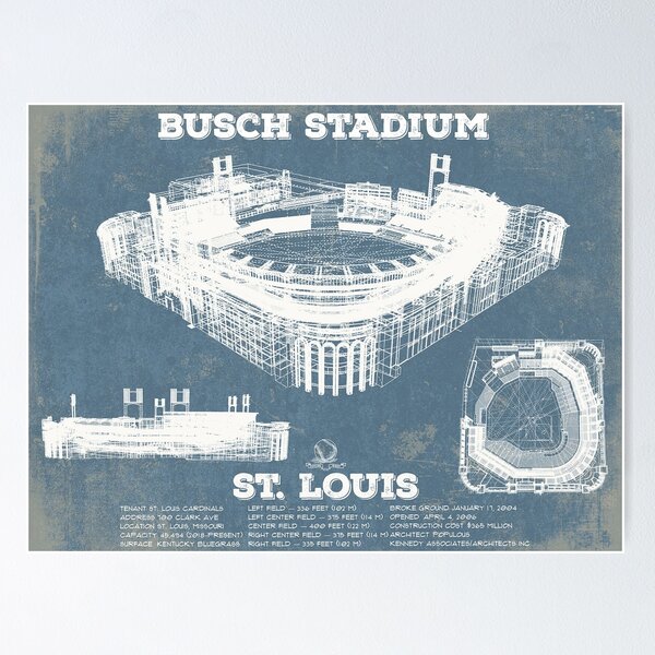 Busch Stadium St Louis Poster