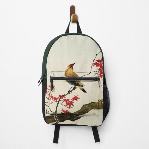 Item preview, Japanese plague bird on maple by Ohara Koson designed and sold by DragonXX.