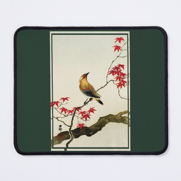 Item preview, Japanese plague bird on maple by Ohara Koson designed and sold by DragonXX.