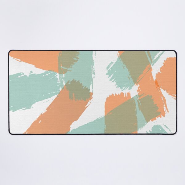 Item preview, Brush Strokes Orange and Aqua designed and sold by JillyBeanDesign.