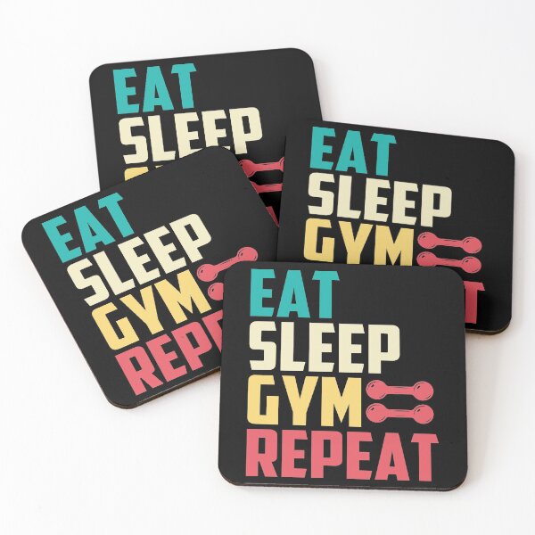 Item preview, Eat, Sleep, Gym, Repeat  designed and sold by Genjitsu-Art.