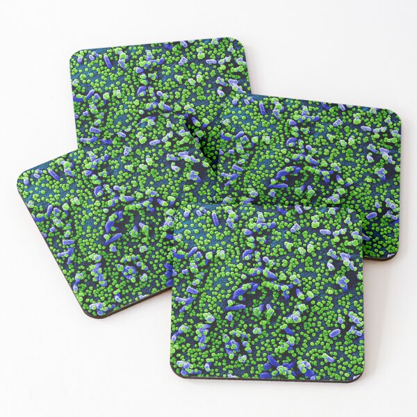 Item preview, Magnified Virus Particles designed and sold by debjaynedesign.