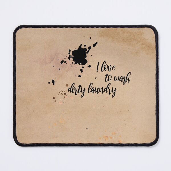 Item preview, Washing dirty laundry - fun designed and sold by MadandMean.