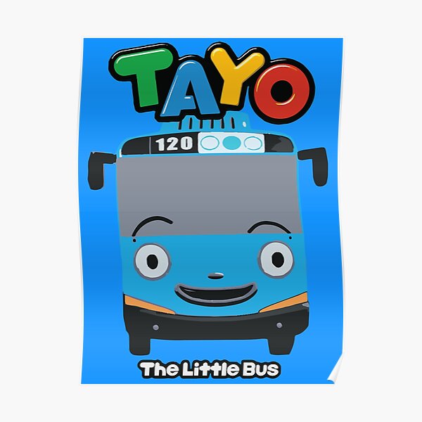 tayo-the-city-bus-poster-for-sale-by-cowtowncowboy-redbubble