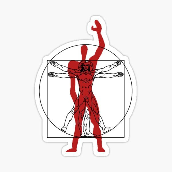 Aperçu de l'œuvre Homme Modulor / Vitruvian créée et vendue par Valeriia Ilicheva.