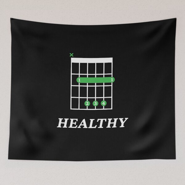 Item preview, B Healthy B Guitar Chord Tab Dark Theme designed and sold by nightsworthy.