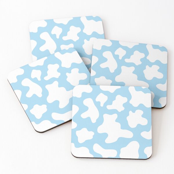 Item preview, Pastel Blue Cow Spots Pattern designed and sold by cadinera.