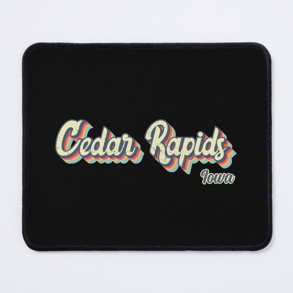Item preview, Cedar Rapids city Iowa Retro Vintage 70s rainbow designed and sold by Teelogic.