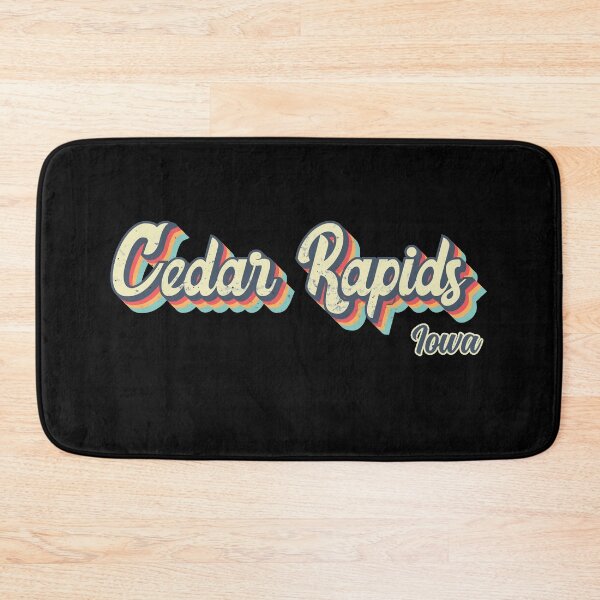 Item preview, Cedar Rapids city Iowa Retro Vintage 70s rainbow designed and sold by Teelogic.