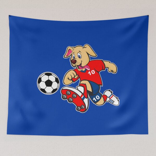 Item preview, Yellow Lab Golden Retriever Cute Dog Soccer Player designed and sold by Bloomoonish.