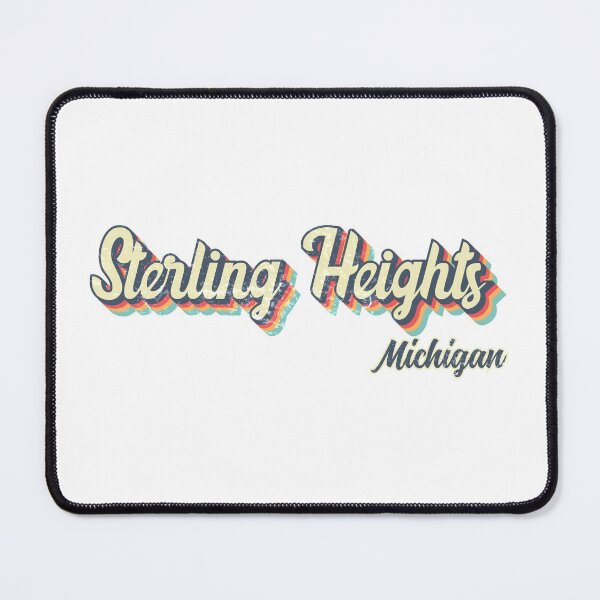 Item preview, Sterling Heights city Michigan Retro Vintage 70s rainbow designed and sold by Teelogic.