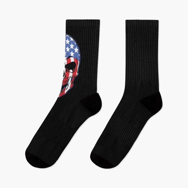 Item preview, American Flag Skull designed and sold by DegnWorld.