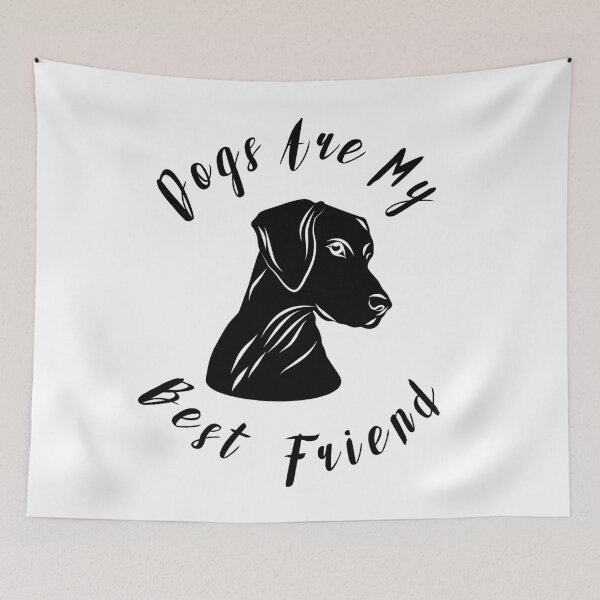 Item preview, Dogs Are My Best Friend Word and One Dog - Funny designed and sold by Vasabi88.