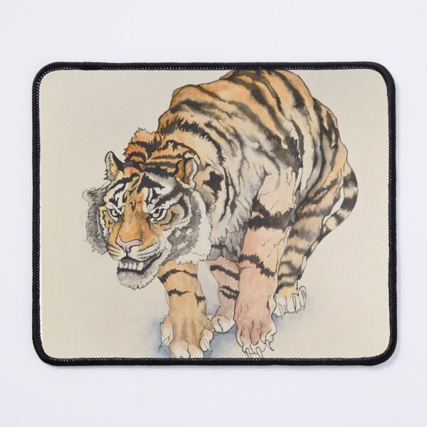 Item preview, Siberian Tiger Watercolor Painting - Tiger Portrait - Chinese Animal Art - Chinese Painting - Aquarelle Peinture Animaux Dessin  designed and sold by ArtProvocation.