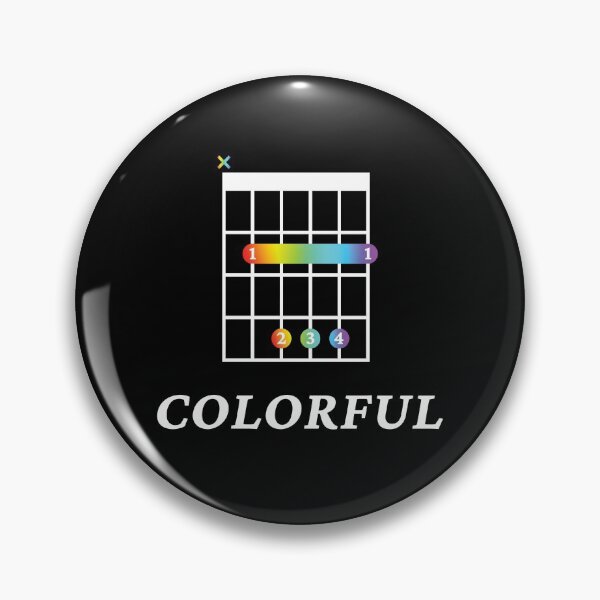Item preview, B Colorful B Guitar Chord Tab Dark Theme designed and sold by nightsworthy.