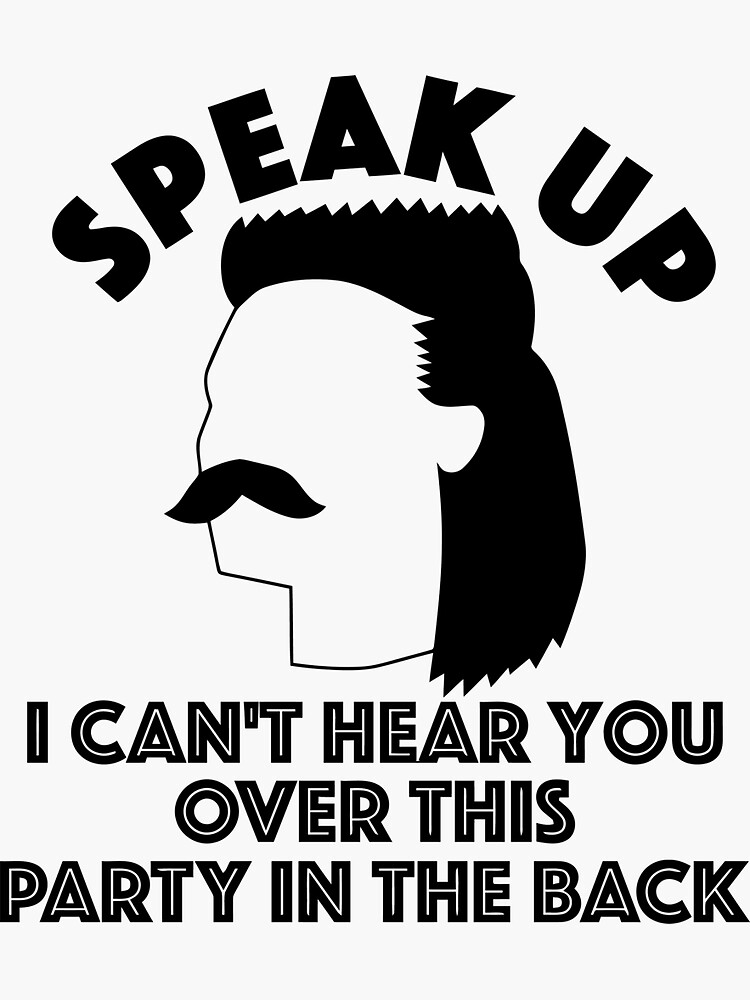 "Funny Redneck Hoodie Redneck Gift Funny Redneck Mullet" Sticker for