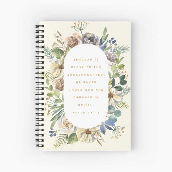 PSALM 34:18 Spiral Notebook