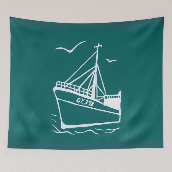 Item preview, Trawlers Ross Tiger in Turquoise designed and sold by RachelPrints.