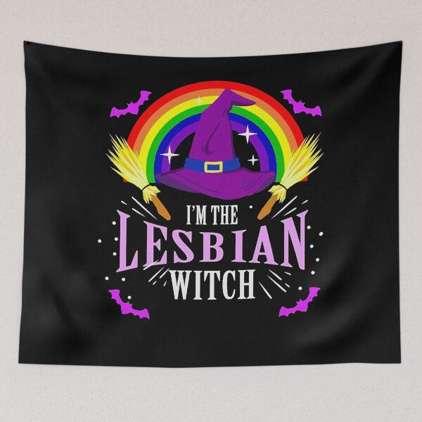 Item preview, I'm The Lesbian Witch Wizard Hat Halloween LGBTQ Gay Pride designed and sold by BabyBellyLaughs.