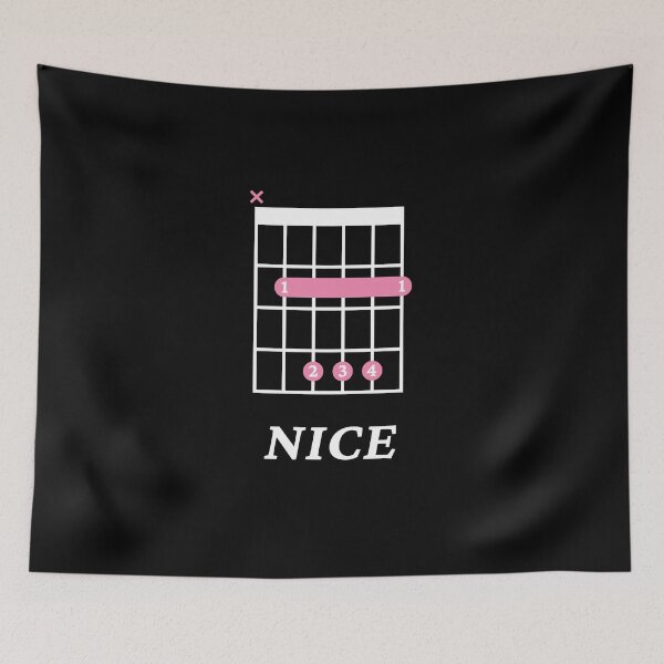 Item preview, B Nice B Guitar Chord Tab Dark Theme designed and sold by nightsworthy.