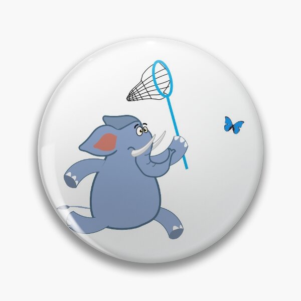 Item preview, Elephant chasing butterfly designed and sold by Regulus9.