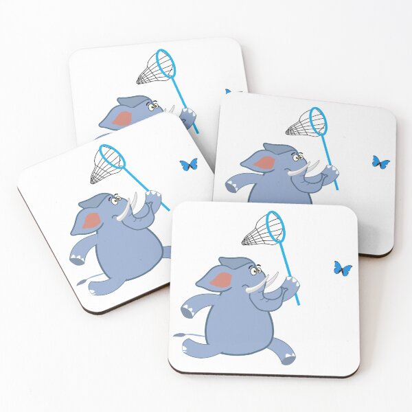 Item preview, Elephant chasing butterfly designed and sold by Regulus9.