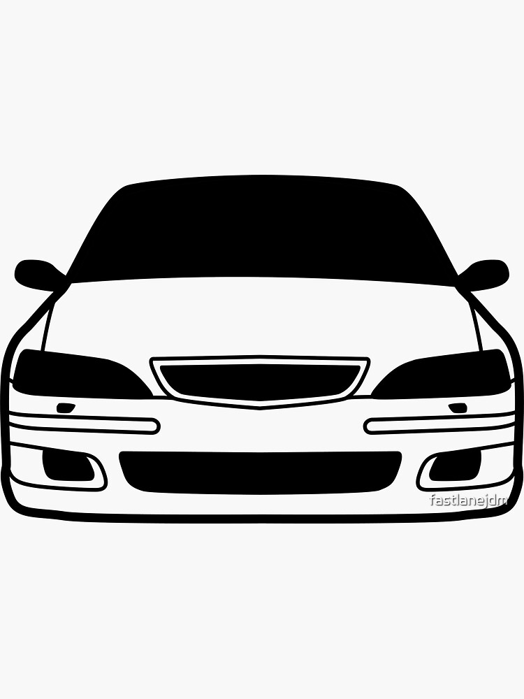 "JDM sticker & Teeshirt Car Eyes Accord" Sticker by fastlanejdm