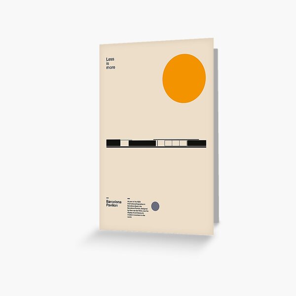 Item preview, Barcelona Pavilion, Ludwig Mies van der Rohe, Minimal Architecture Bauhaus Design designed and sold by sub88.
