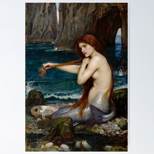 Artikel-Vorschau von John William Waterhouse - Die Meerjungfrau, designt und verkauft von Vivanne-art.