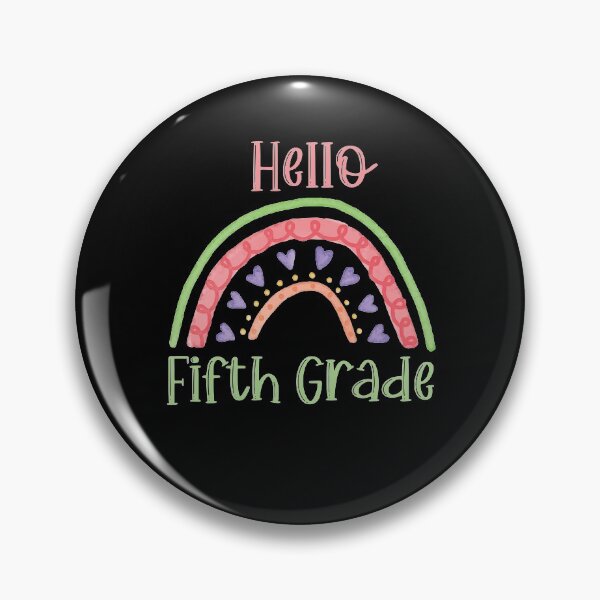 Item preview, Hello Fifth Grade Teacher Rainbow designed and sold by Respire2020.