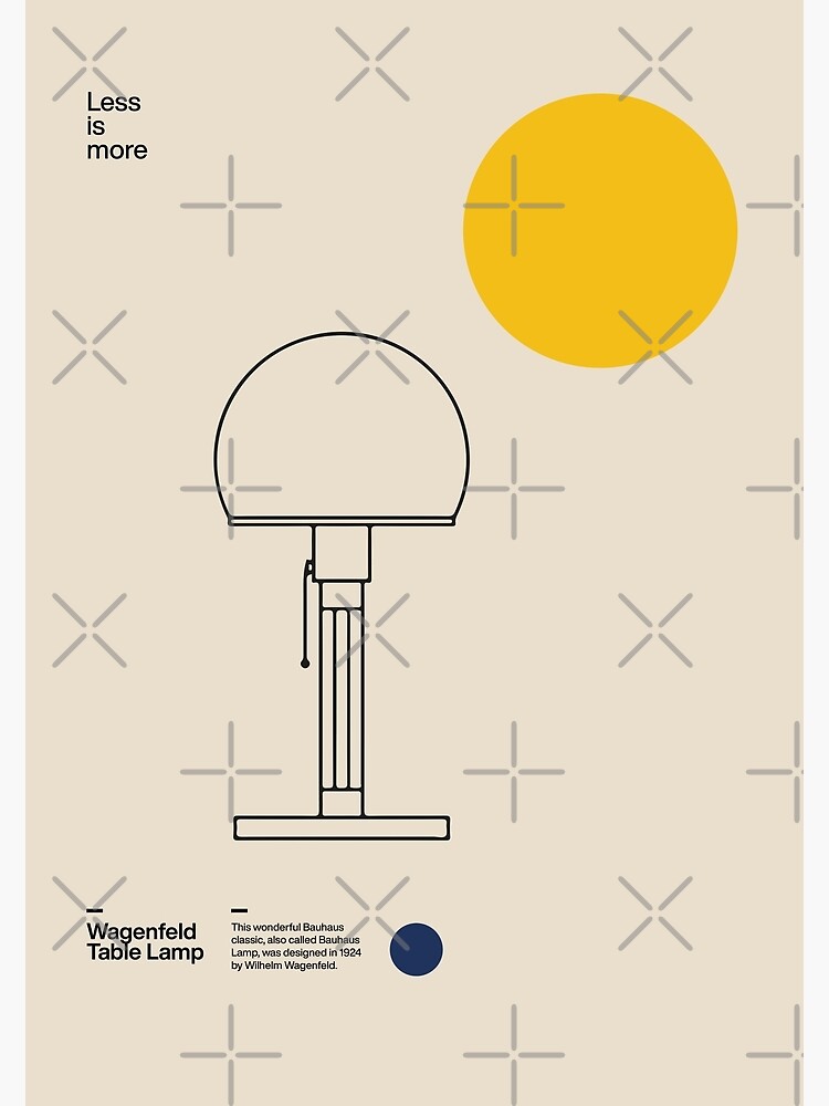 Wagenfeld Table Lamp, Wilhelm Wagenfeld, Minimal Furniture Bauhaus