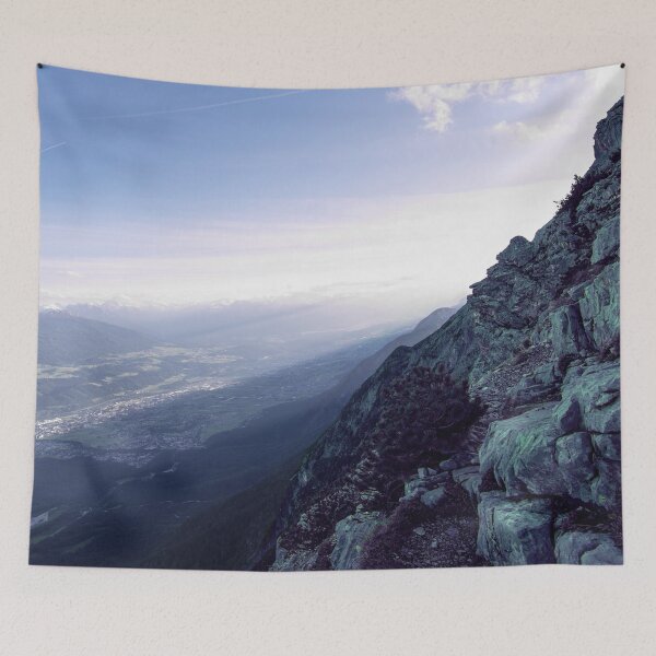 Item preview, Purple Hills y Sunset Mountains Paisaje de los Alpes designed and sold by Spectokular.