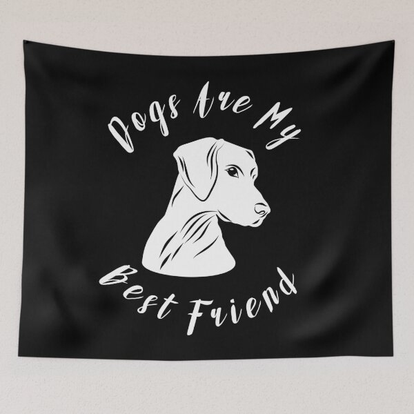 Item preview, Dogs Are My Best Friend Word and One Dog - Funny designed and sold by Vasabi88.