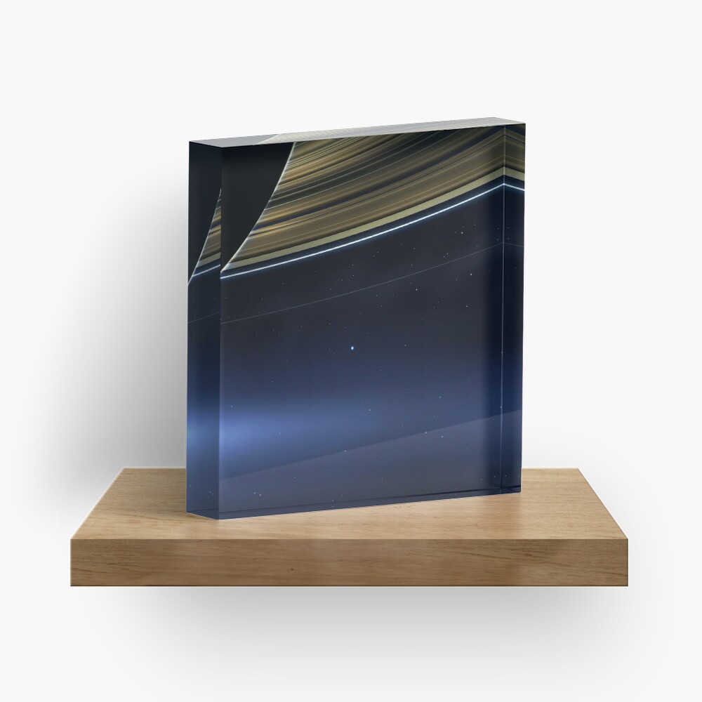 Pale Blue Dot — NASA Cassini, Saturn [HQ-quality] Acrylic Block
