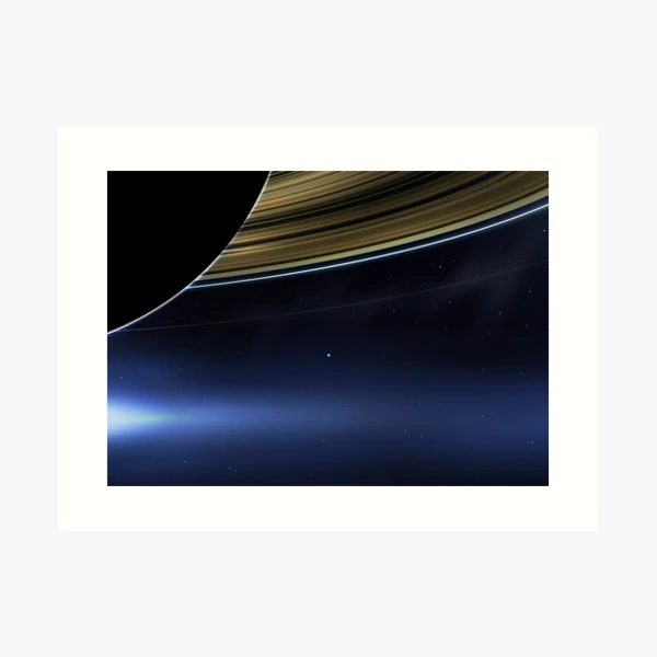 Pale Blue Dot — NASA Cassini, Saturn [HQ-quality] Art Print for Sale by  SynthWave1950