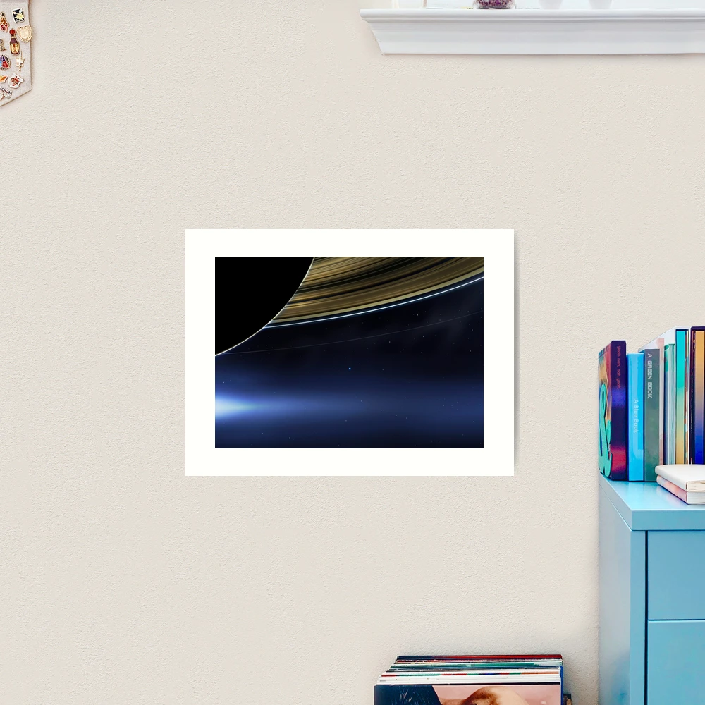 Pale Blue Dot — NASA Cassini, Saturn [HQ-quality] Art Print for Sale by  SynthWave1950