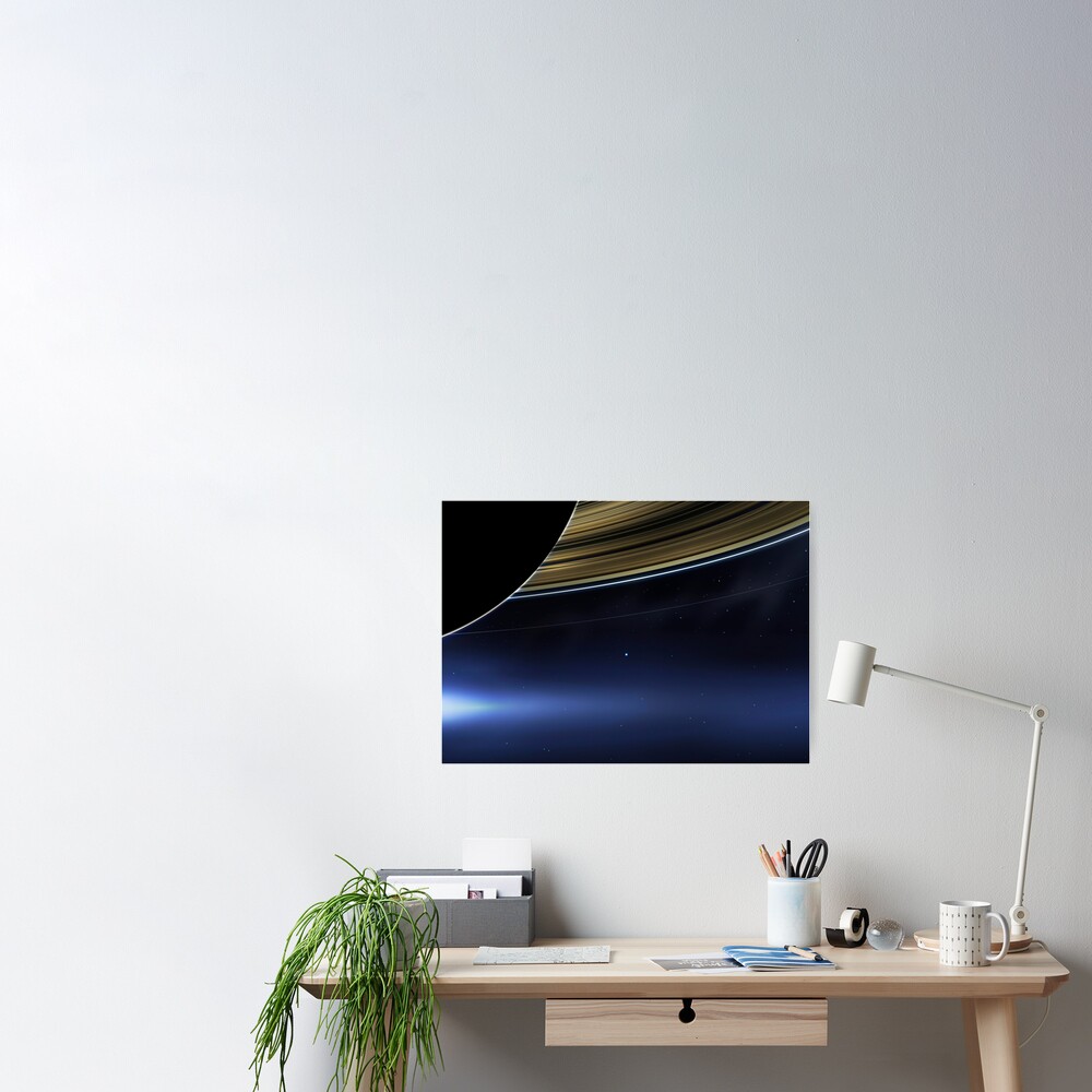 Pale Blue Dot — NASA Cassini, Saturn [HQ-quality] Art Print for Sale by  SynthWave1950