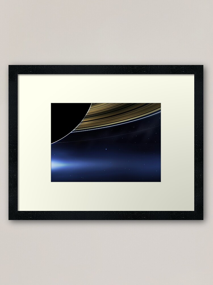 Pale Blue Dot — NASA Cassini, Saturn [HQ-quality] Art Print for Sale by  SynthWave1950