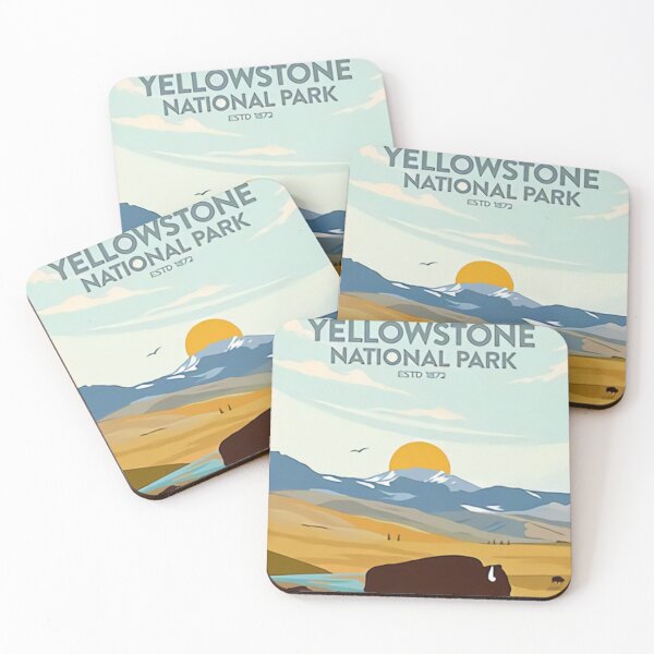 Item preview, YELLOWSTONE - National Park Poster designed and sold by braitspire.