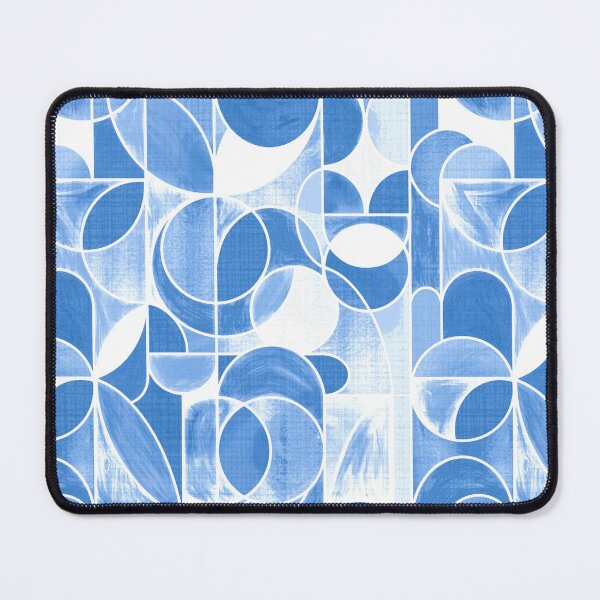 Item preview, Paint Washed Modern Geometric - Cornflower Blue designed and sold by TigaTiga.