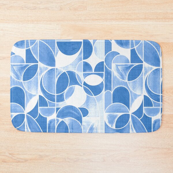 Item preview, Paint Washed Modern Geometric - Cornflower Blue designed and sold by TigaTiga.