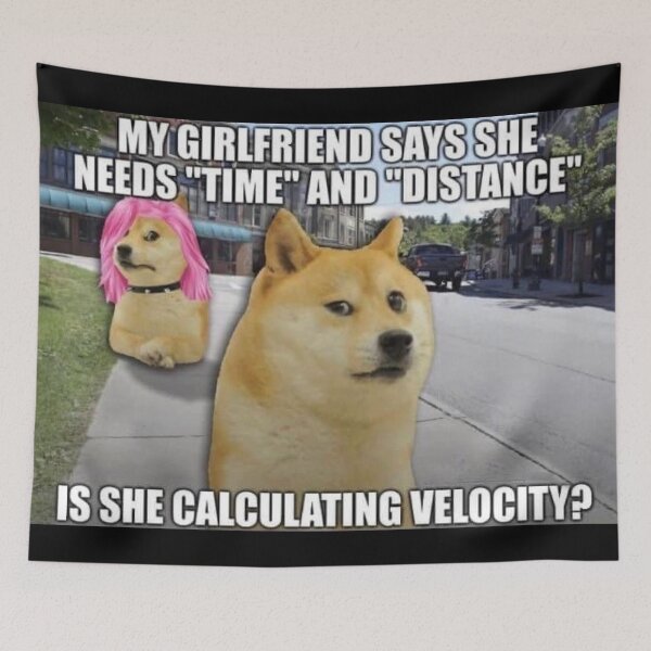 Item preview, Doge grilfriend problems designed and sold by shitpostanon.