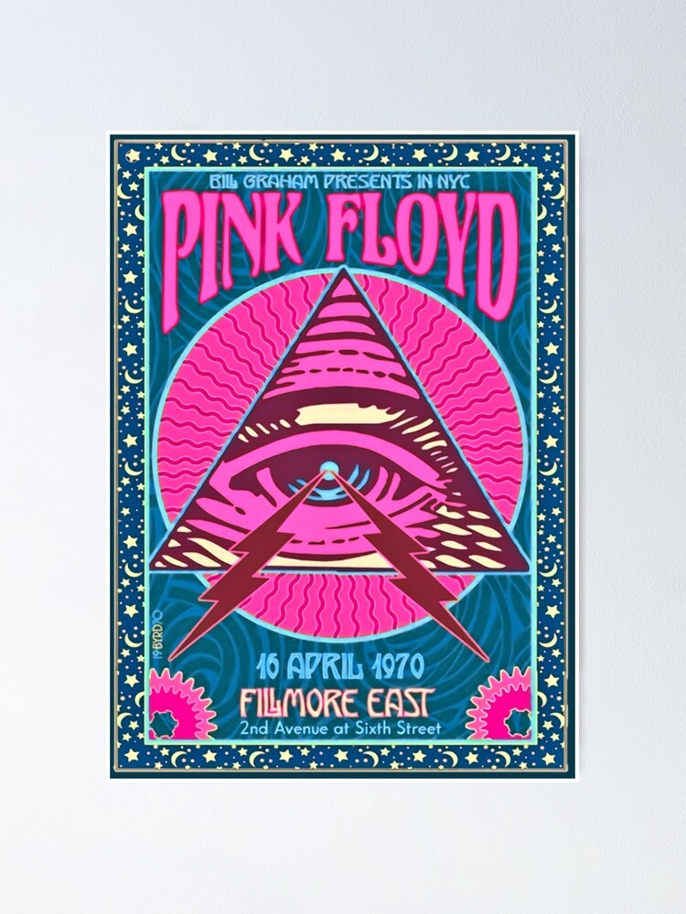 PINK FLOYD ORIGINAL 1970 CONCERT POSTER - COLORIZED 2021" Poster for Sale INVISIBLE-ART | Redbubble