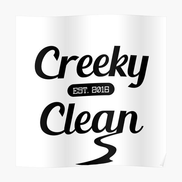 Creeky Clean (white version) Poster