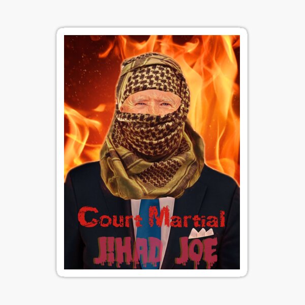Court Martial Jihad Joe Sticker